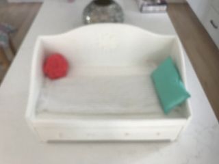 EUC American Girl Doll White Trundle Bed Pull Out 3