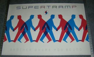 Supertramp Brother Where You Bound Promo Poster