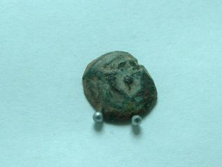 Biblical Coin Of Jews King John Hyrcanus I,  135 - 104 Bce.  Judaea.  15 Mm;1.  73g.  Fine