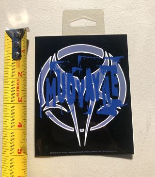 Mudvayne Sticker 2000 Blue Grape Merchandising Decal 4” X 5” Blue