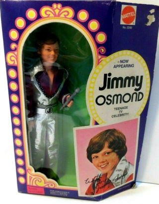 1978 Mattel Donny & Marie Jimmy Osmond Doll 2200 Never Removed/box Has Wear