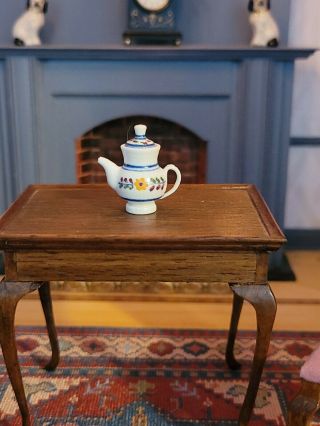 Miniature Artisan Signed Jim Clark Lovely Pottery Tea Pot