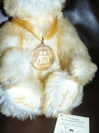 Steiff Mohair bear plush - Gemini from Zodiac series 654893 Danbury 2