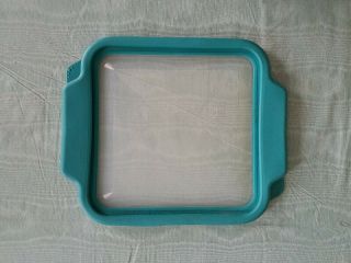 Anchor Hocking 8 - Inch Square Airtight Truefit Lid Only,  Teal,  " 7