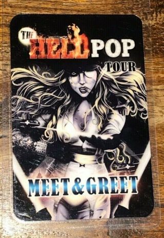 In This Moment Maria Brink Hellpop Tour Vip Laminate -