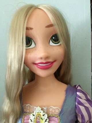 Disney Princess My Life Size Jakks Tangled Rapunzel 38 " Purple Dress Shoes Doll