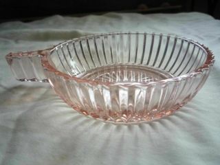 Vintage Anchor Hocking Queen Mary Pink Depression Glass Bowl