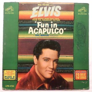 Elvis Presley.  Fun In Acapulco.  1963 Rca Records Lp Mono Hal Wallis Soundtrack