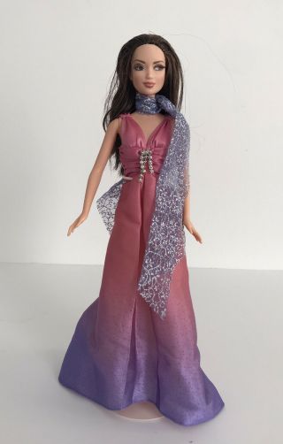 Fashion Fever Makeup Chic Barbie Doll In Pink Dress Rooted Eyelashes