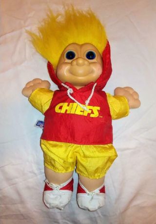 Kansas City Chiefs Troll Plush Body Russ Nfl 12 " Vintage Toy Doll