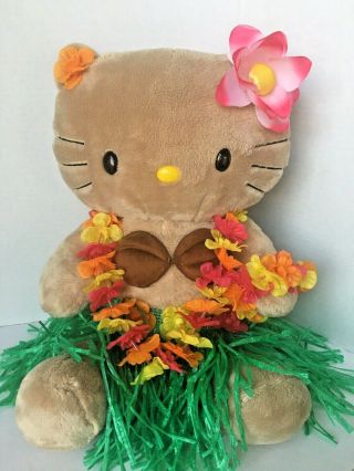 Build A Bear Sunkissed Tan Hello Kitty Tropical Hawaiian Hula Lei Set Flower Bow