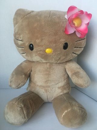 Build A Bear Sunkissed Tan Hello Kitty Tropical Hawaiian Hula Lei Set flower bow 3