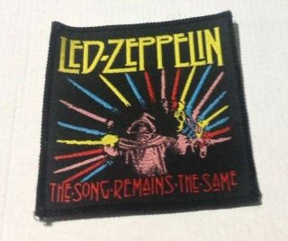 Led Zeppelin Song Remains The Same Vintage 1980s Sew - On Patch
