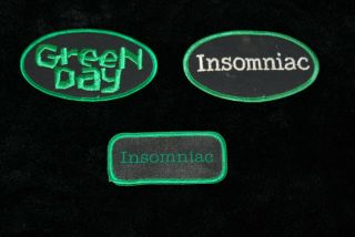 3 Green Day Insomniac Patches Pop Punk Rock Billi Joe Armstrong Blink 182
