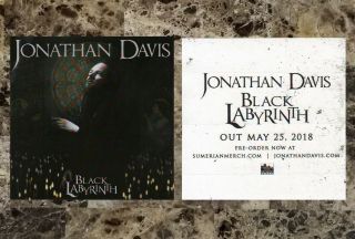 Jonathan Davis Black Labyrinth 2018 Ltd Ed Rare Sticker,  Rock Stickers Korn