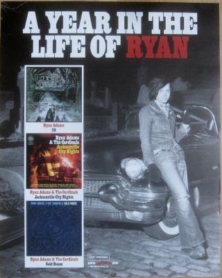 Ryan Adams - A Year In The Life Of Ryan Adams Promo Poster [2005] Vg,