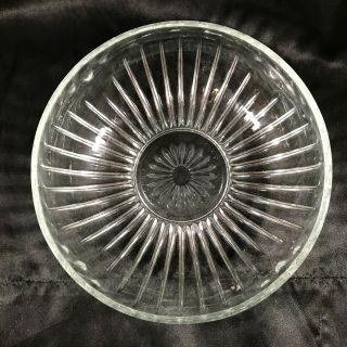 Vintage E O Brody Clear Glass Serving Bowl C933 Cleveland Oh 7 - 3/4”