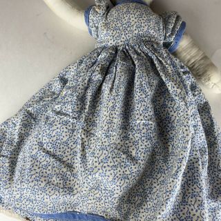 Antique Old Cloth Rag Doll Topsy Turvy Reversible Early Americana Hand Made VTG 3
