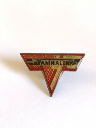Van Halen Vintage 80’s Enamel Pin Rare Red