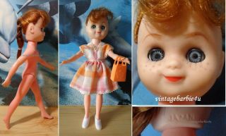 Vintage 1960 Japan Vicki Lee Doll 8 " Red Hair Freckles Htf Debbie Mayfair Sz Era