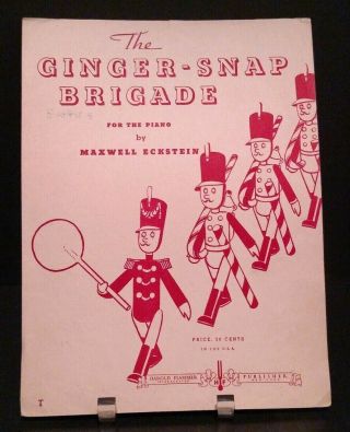The Ginger Snap Brigade Sheet Music Piano 1930 