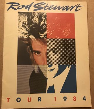 Vintage Rod Stewart 1984 Concert Tour Program Book