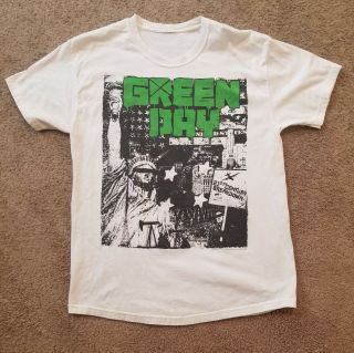 Green Day 21st Century Breakdown White Shirt Size Large
