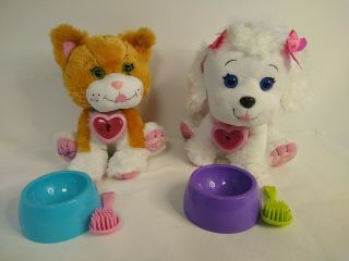 Cabbage Patch Kids Adoptimals White puppy And Brown Kitty Pre - owned. 2