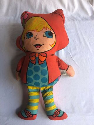 Vintage Mattel Turnover Talker 1969 Little Red Riding Hood / Big Bad Wolf Doll