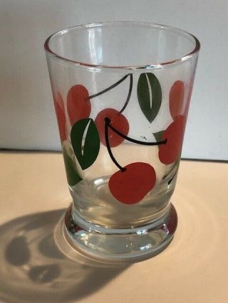Vintage Libby Cherry Juice Glass