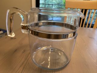 Vintage Pyrex 7759 B Flameware Glass Coffee Percolator Pot 9 Cup,  Pot Only