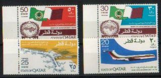 Qatar 1974 Sg525/28 Arab - Civil Aviation - Planes - Day Good Set Mnh Cat $45