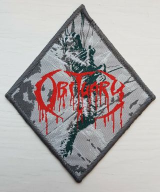 Obituary - Cause Of Death Woven Patch