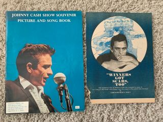 Johnny Cash Show Souvenir Picture And Song Book 1966 With Separate Article