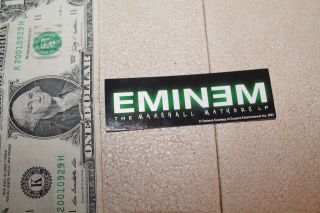 Eminem Slim Shady Marshall Mathers Official Vintage 3in.  Sticker
