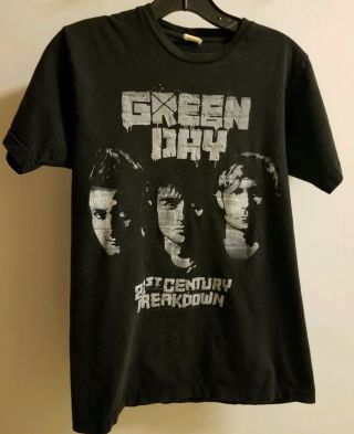 21st Century Breakdown Green Day Tour 2009 Mens Black T Shirt,  Small
