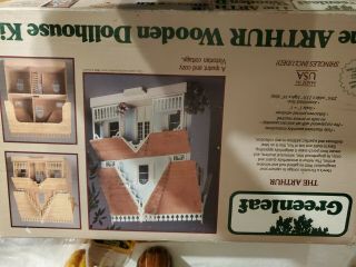 1981 Greenleaf Wooden Dollhouse Kit - The Arthur - Complete 1:1 Scale.  Open Box