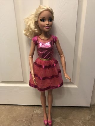 28 " Barbie Mattel Articulated 2013 My Size Just Play Long Blonde Hair Blue Eyes