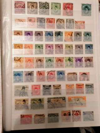 Stock Book Page Of Old Stamps From Egypt (album 15 Lot 823)