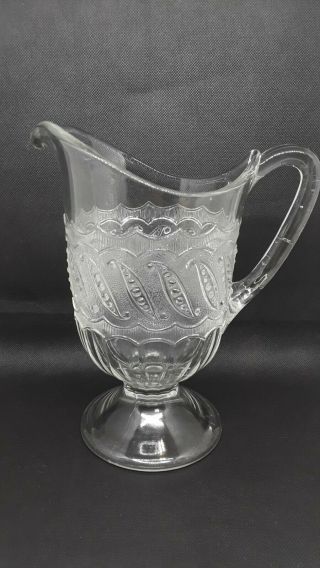 Eapg Antique U.  S Glass Water Pitcher Carafe Peas In A Pod No 5602 C 1891