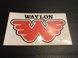 Vintage Waylon Jennings Decal/sticker