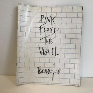 Vintage 1980 Pink Floyd The Wall Performed Live Concert Program 507