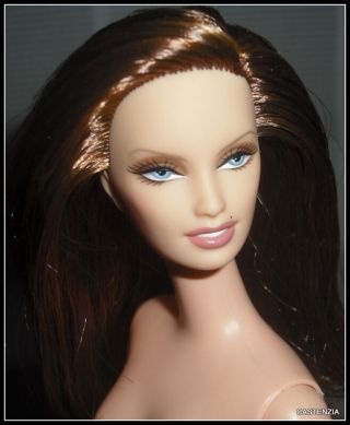 Nude Barbie Doll Lone Star Bfc Exclusive Brunette/auburn Blue Eyes For Ooak
