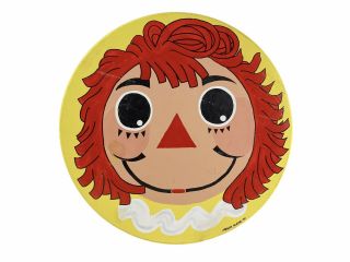 Raggedy Ann And Andy Wooden Stool Painted Solid Hard For Kids Set Of (2) 13” Tall 2