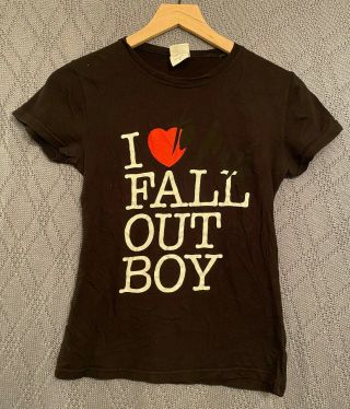 Vintage I Love To Hate Fall Out Boy Shirt Small.  Pete Wentz Patrick Stump