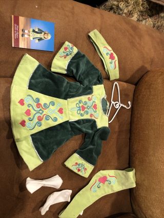 American Girl Nellie Irish Step Dance Outfit Of Today Head Band,  Belt,  Socks