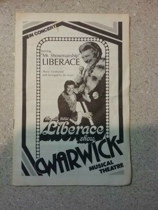 Liberace In Concert Warwick Musical Theater Ri Program 1980