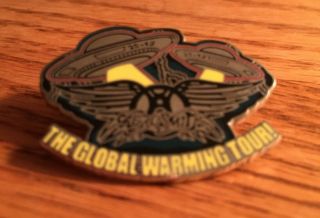 Aerosmith The Global Warming Tour Pin Vip Gift Ufo Flying Saucers