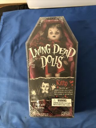 Living Dead Dolls Kitty W/ Coffin Box Mezco Series 2 Never Removed From Box