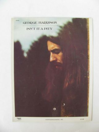 The Beatles George Harrison " Isn " T It A Pity " Sheet Music 12/70